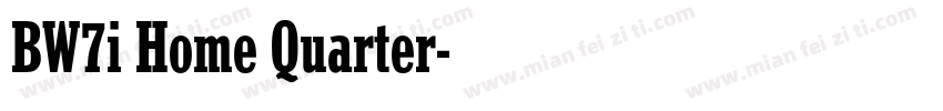 BW7i Home Quarter字体转换